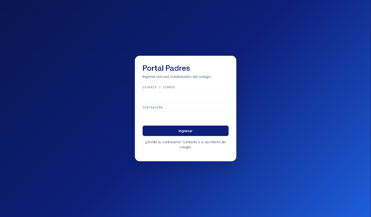 Ingreso al Portal del Acudiente