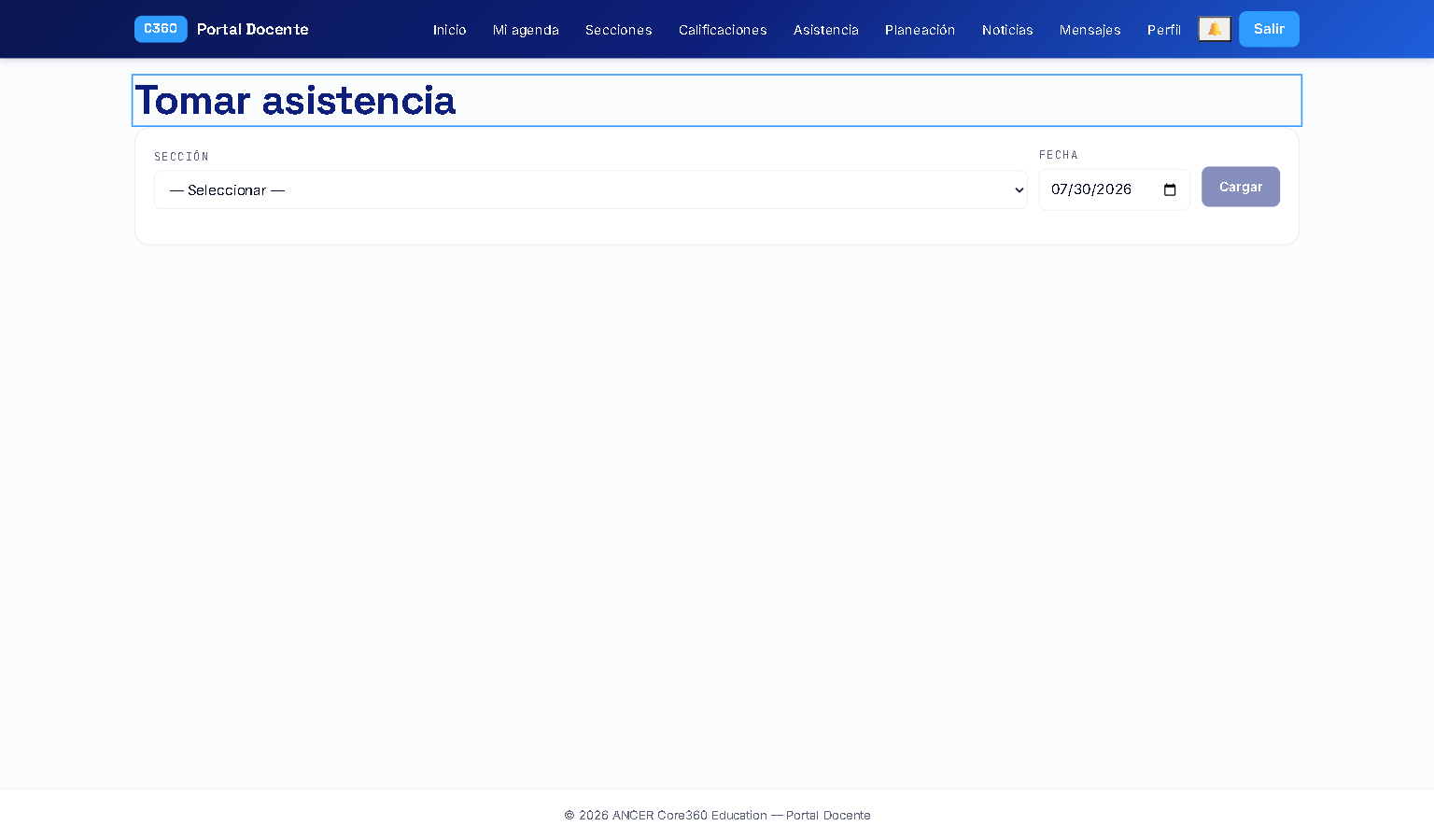 Tomar asistencia